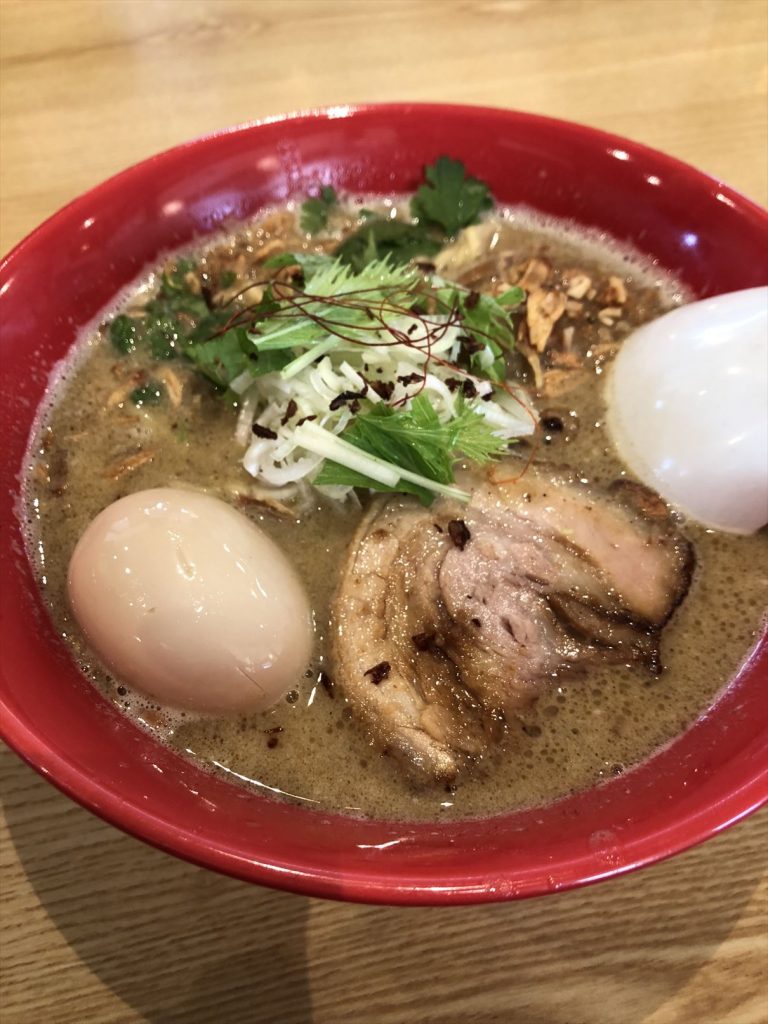 芦原のラーメン 福の神 グリーンカレーラーメン