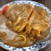 福井ブローウィンズの前にやまだ食堂でカツカレー