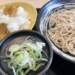 ゆで太郎で朝飯ざるそばとカレーセット