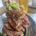 鯖江の焼肉「和幸」で「サガリの頂（いただき）タワー」